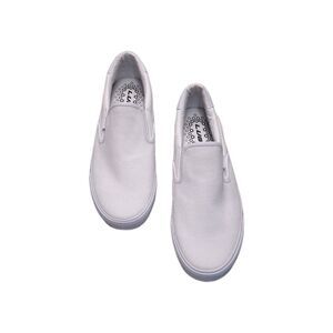 LUGZ Clipper Slip on White Men's Boat Shoes Sz 12 Classic Canvas Low top Comfort